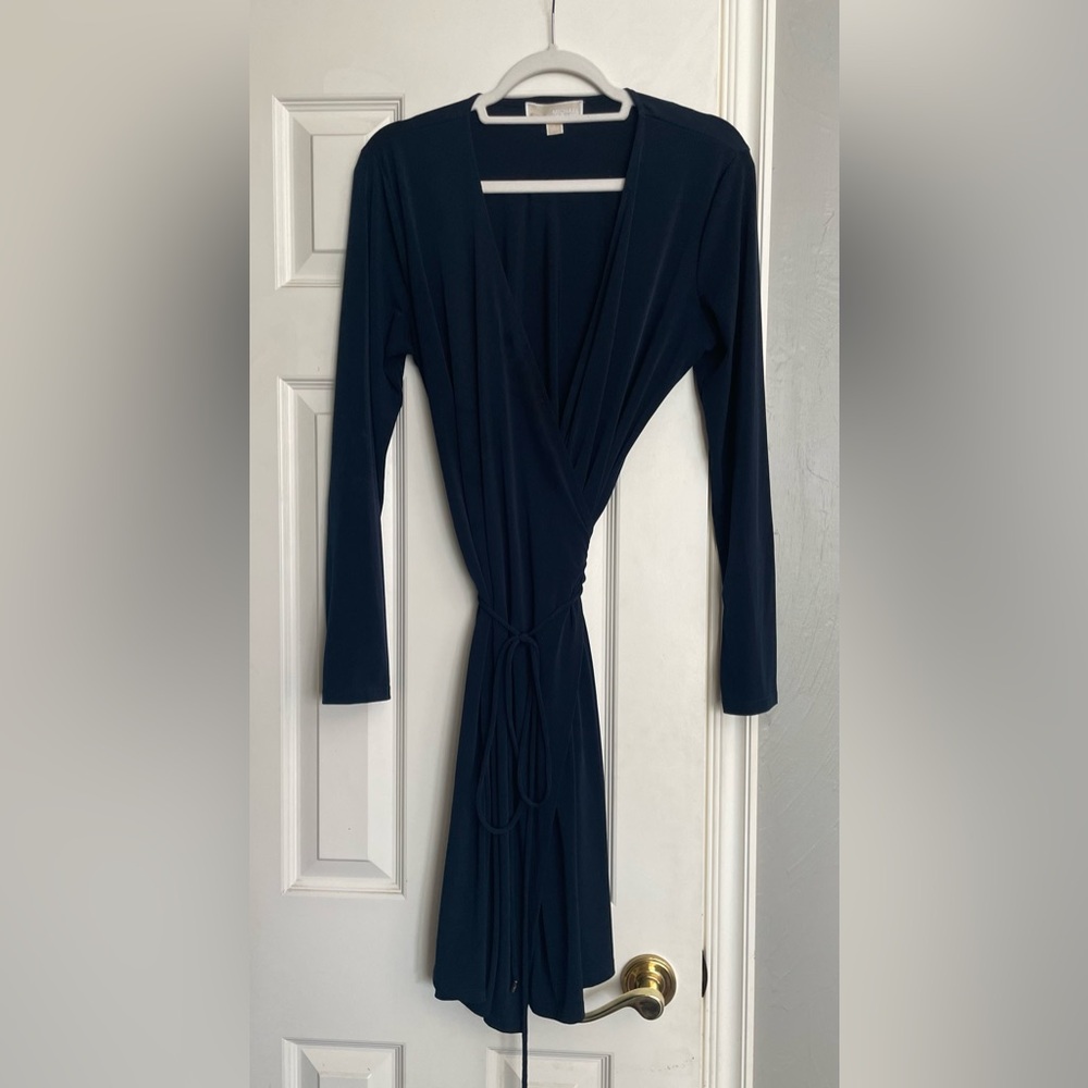 Michael Kors | Navy Knit Wrap Dress